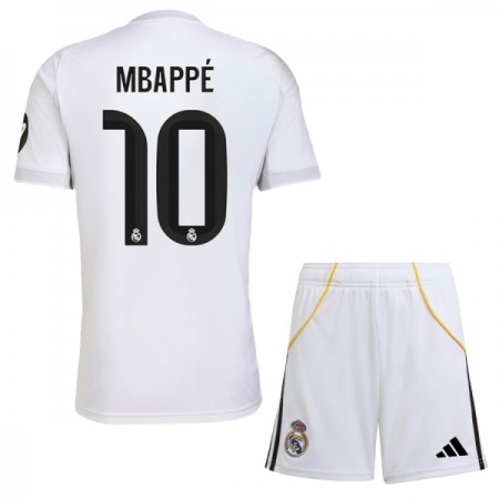 Real Madrid Mbappé 10 Domácí 2025-26 - Dětské Fotbalové Dresy (S/S)